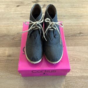 Corky’s Black and Sand Wedge‎ Booties